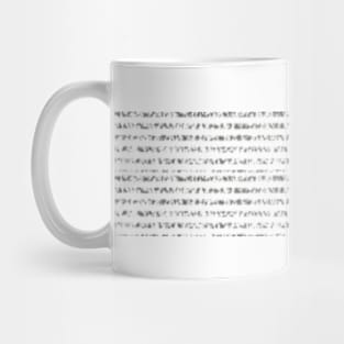 Gray Scale American With Stripes Mug